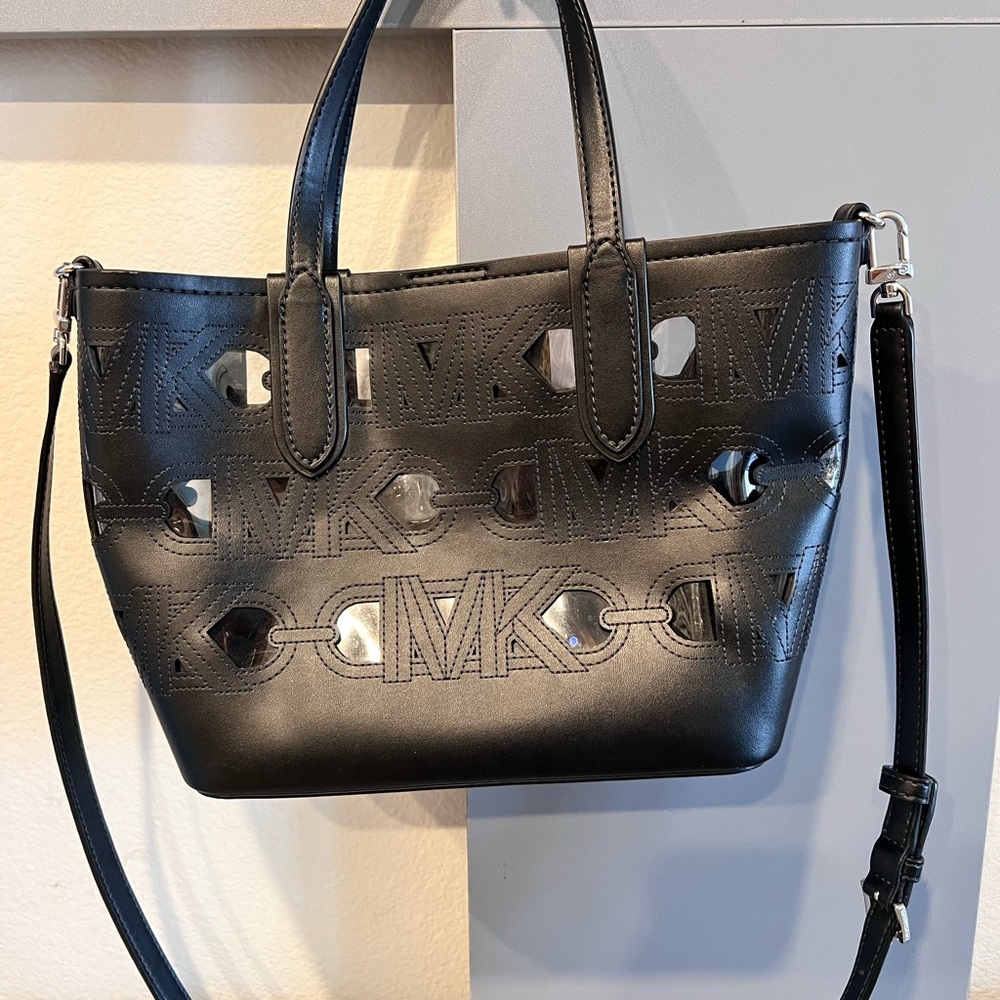 Michael Kors Black Cutout Tote